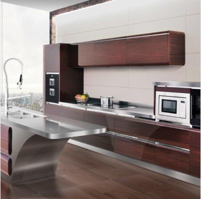 stainless steel modular kitchen 